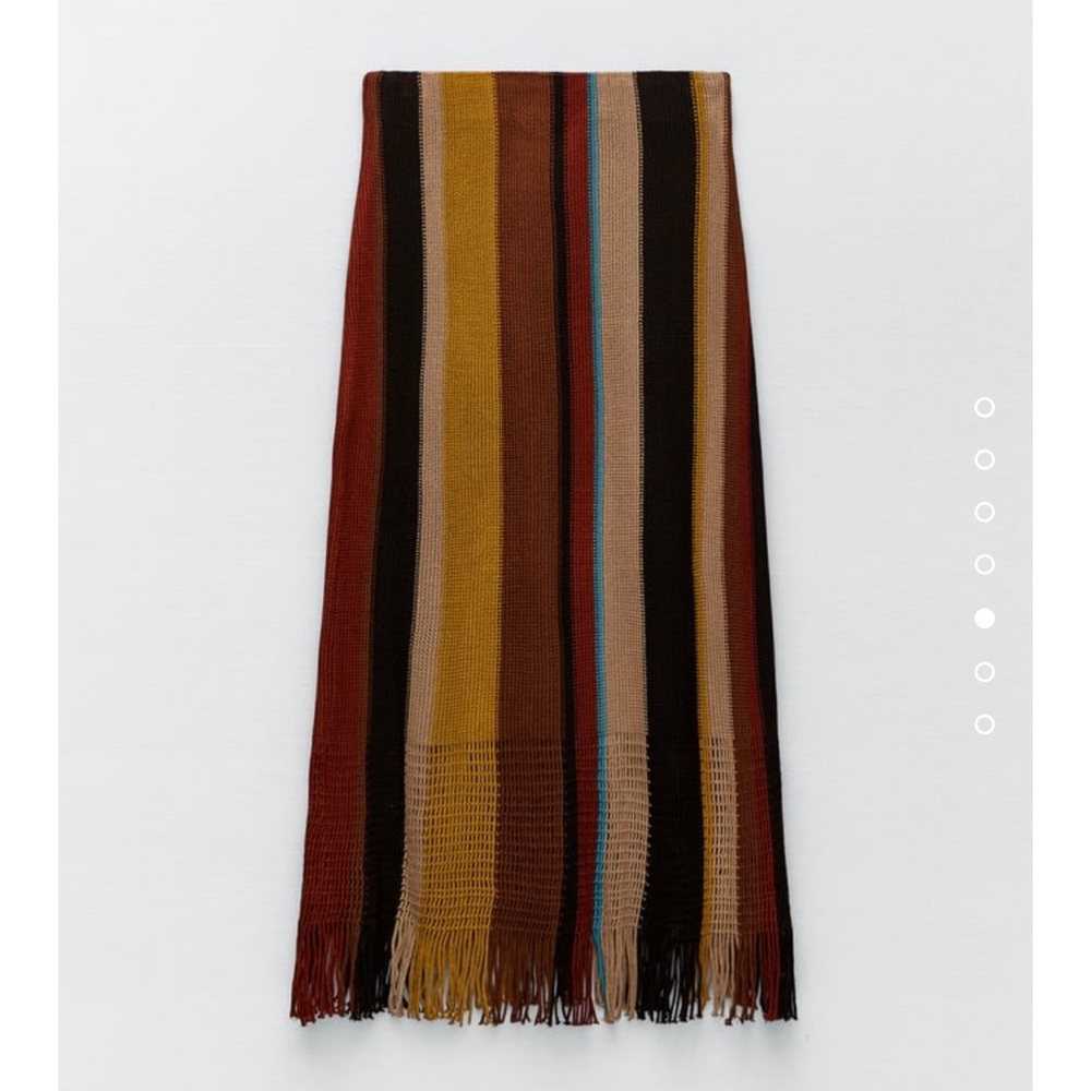 NWT Zara Striped Knit Skirt size M